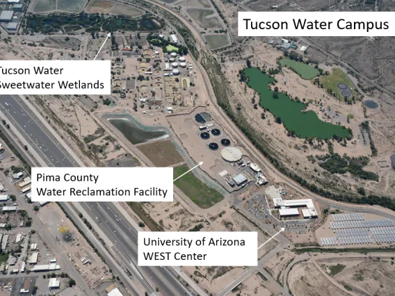 Skyview map of WEST Center and other nearby facilities