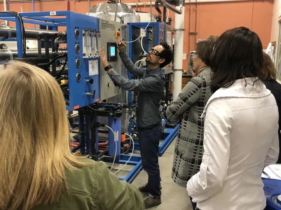 Researchers attending the WEST rapid training event