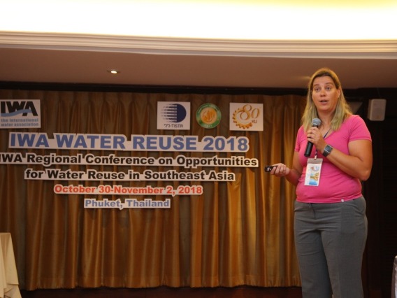 Dr. Christiane Hoppe-Jones of UA WEST Center presents at IWA 2018 Regional Conference in Thailand.