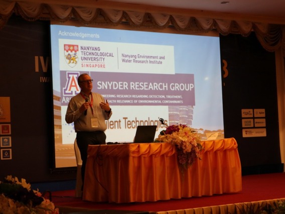 Dr. Shane Snyder presents at IWA 2018 Regional Conference in Thailand.