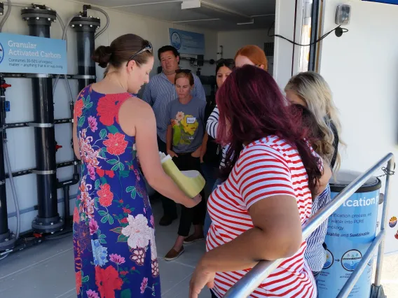 Representatives from the Yuma Safe Council visiting the WEST Center