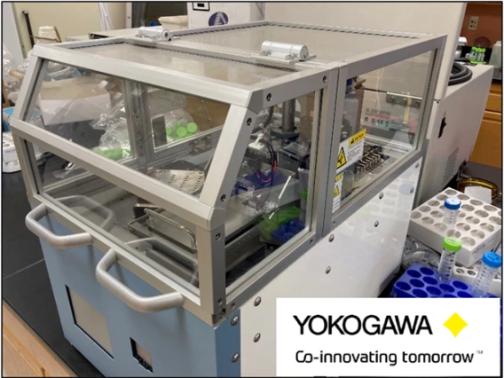 Laboratory instrument with Yokogawa logo