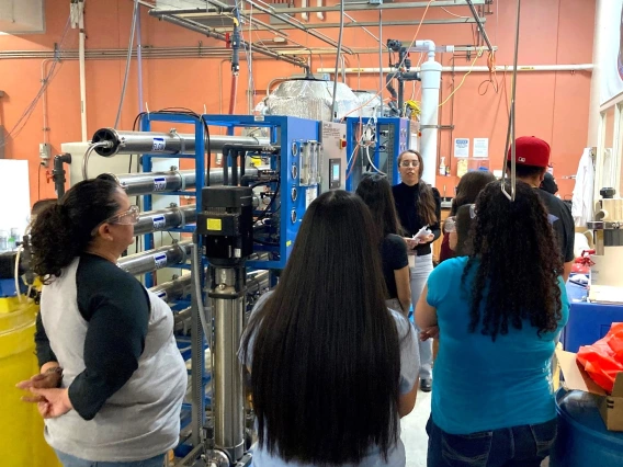 People and reverse osmosis sytem at WEST