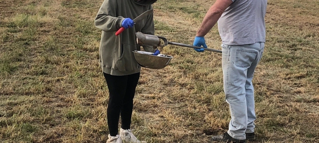 Soil sampling in Pima County, AZ