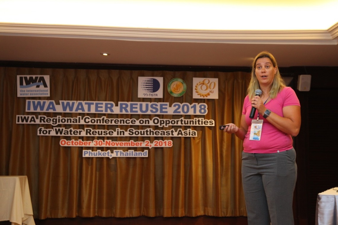 Dr. Christiane Hoppe-Jones of UA WEST Center presents at IWA 2018 Regional Conference in Thailand.