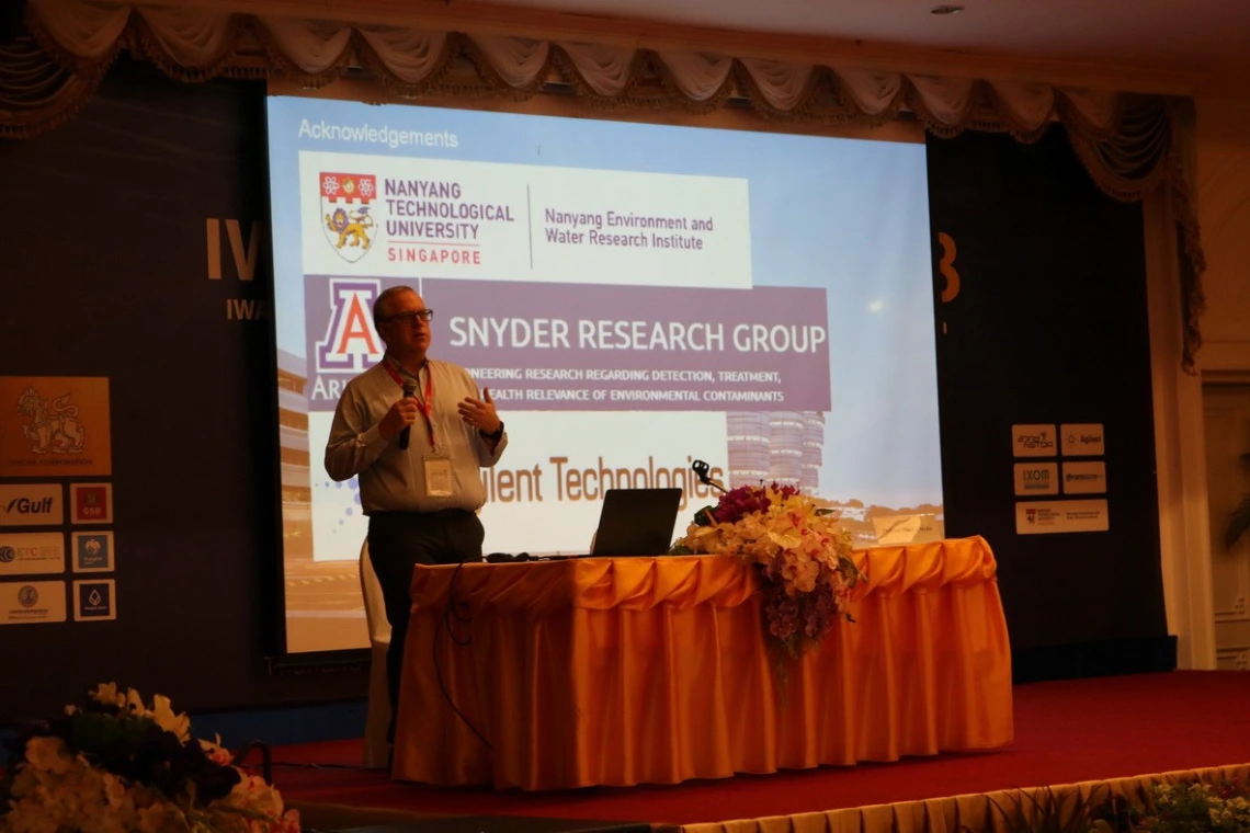 Dr. Shane Snyder presents at IWA 2018 Regional Conference in Thailand.