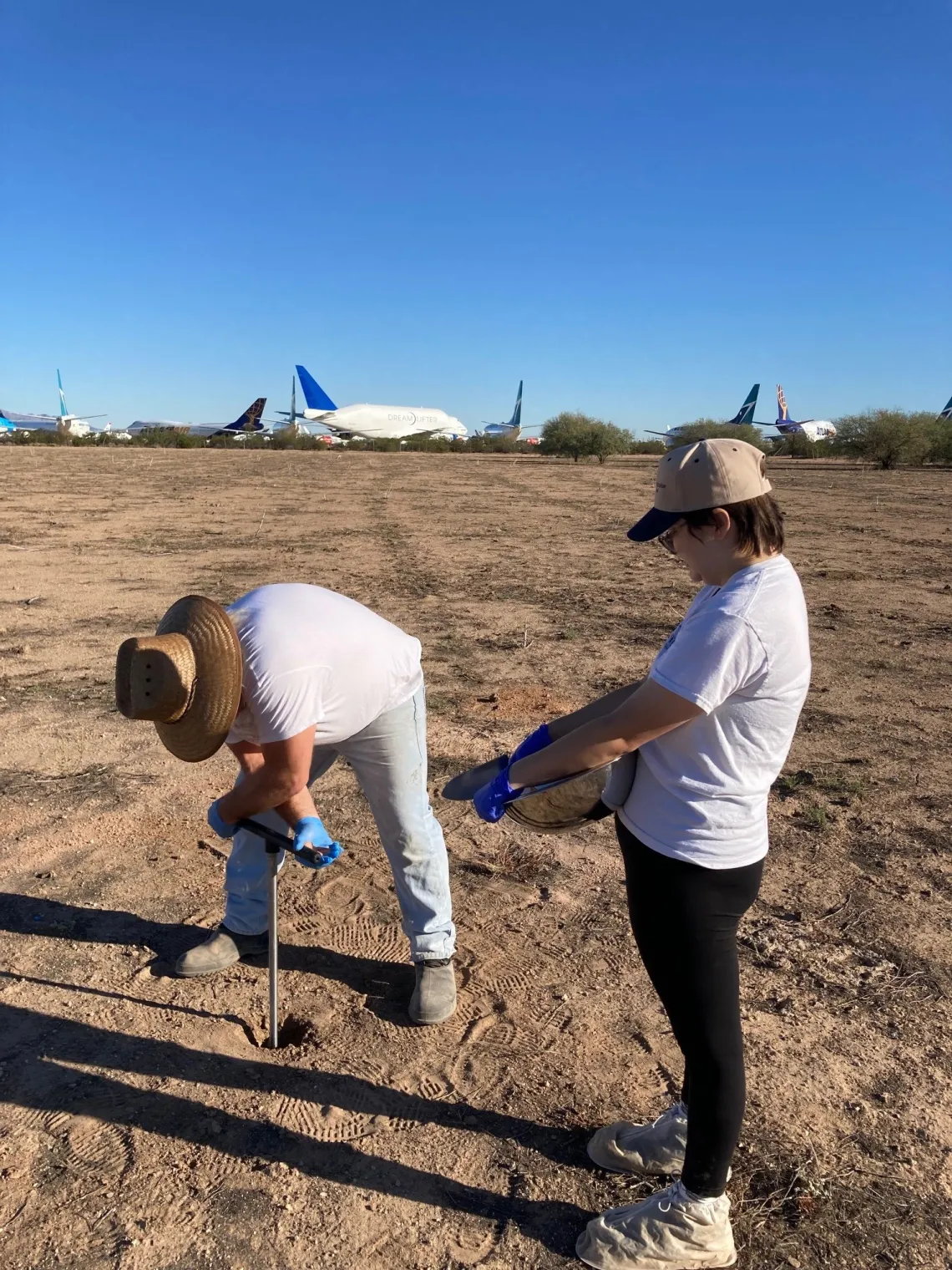 Coring for soil sample