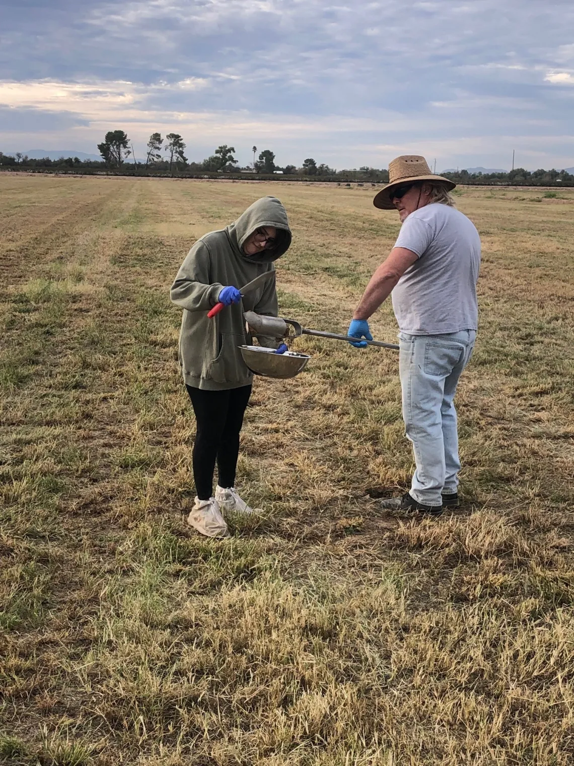 Soil sampling in Pima County, AZ