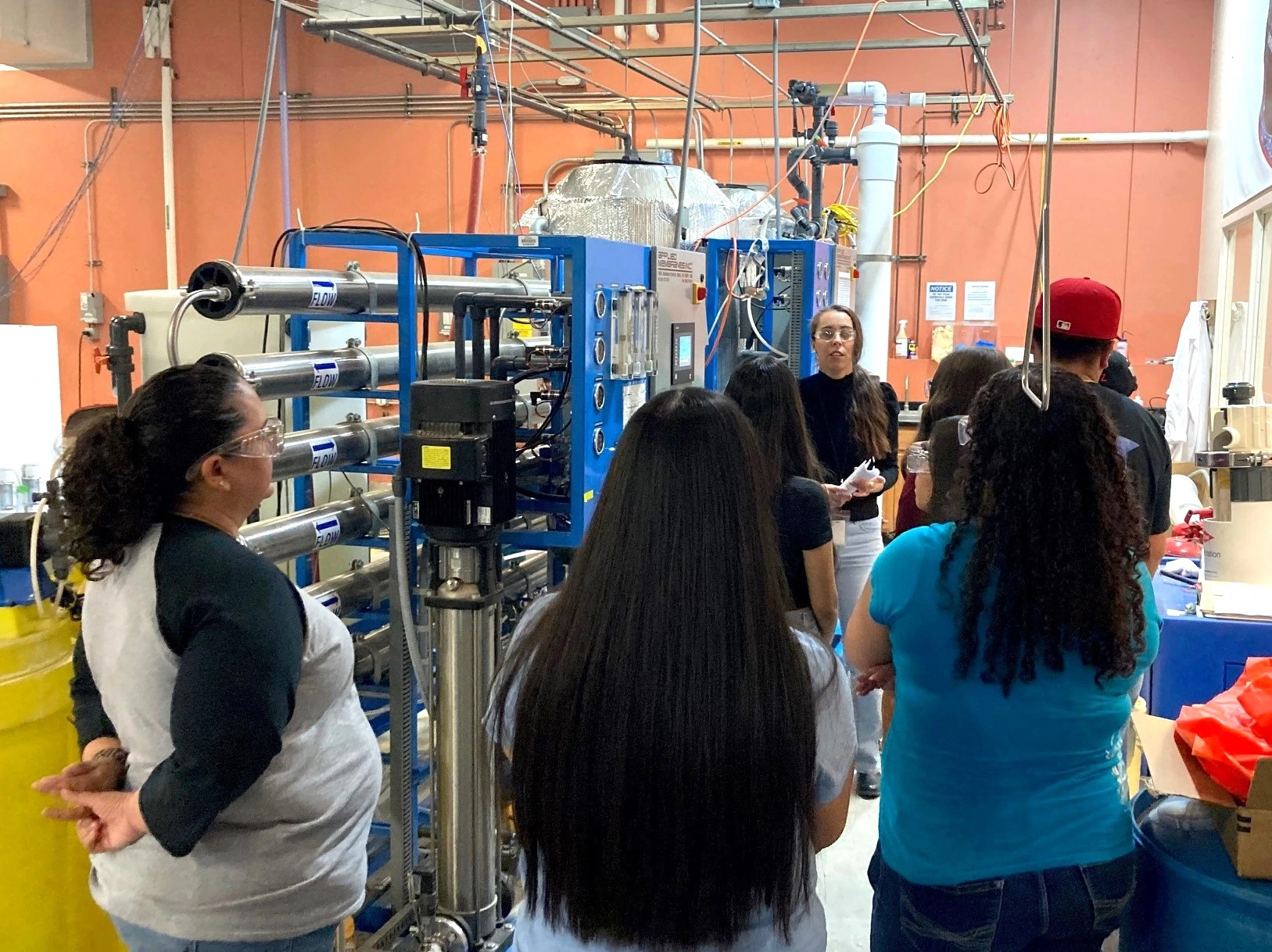 People and reverse osmosis sytem at WEST