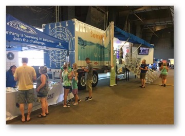 Water treatment trailer at the Scottsdale AZ Get Outdoors Festival, photo courtesy of Pima County RWRD