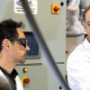 Two scientists in an engineering laboratory